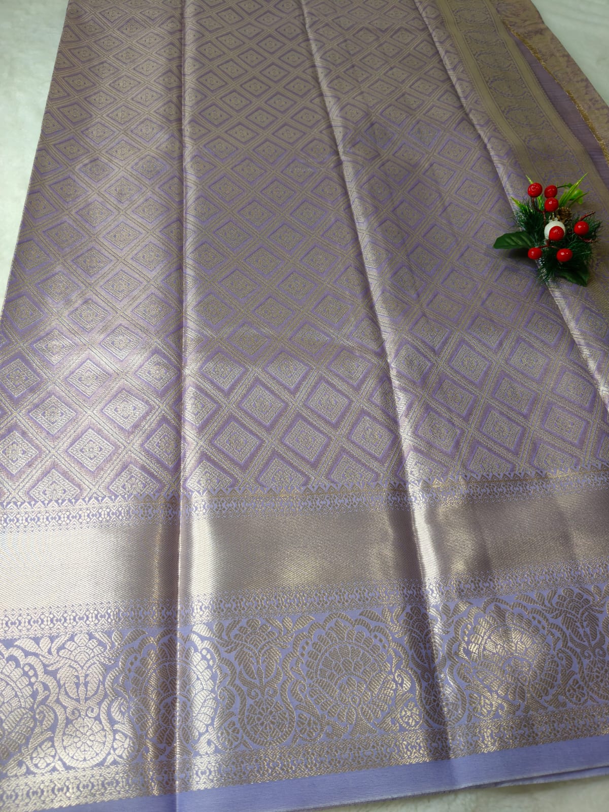 Elegant Bridal Tissue Saree with Rich Zari Weave-BT-02