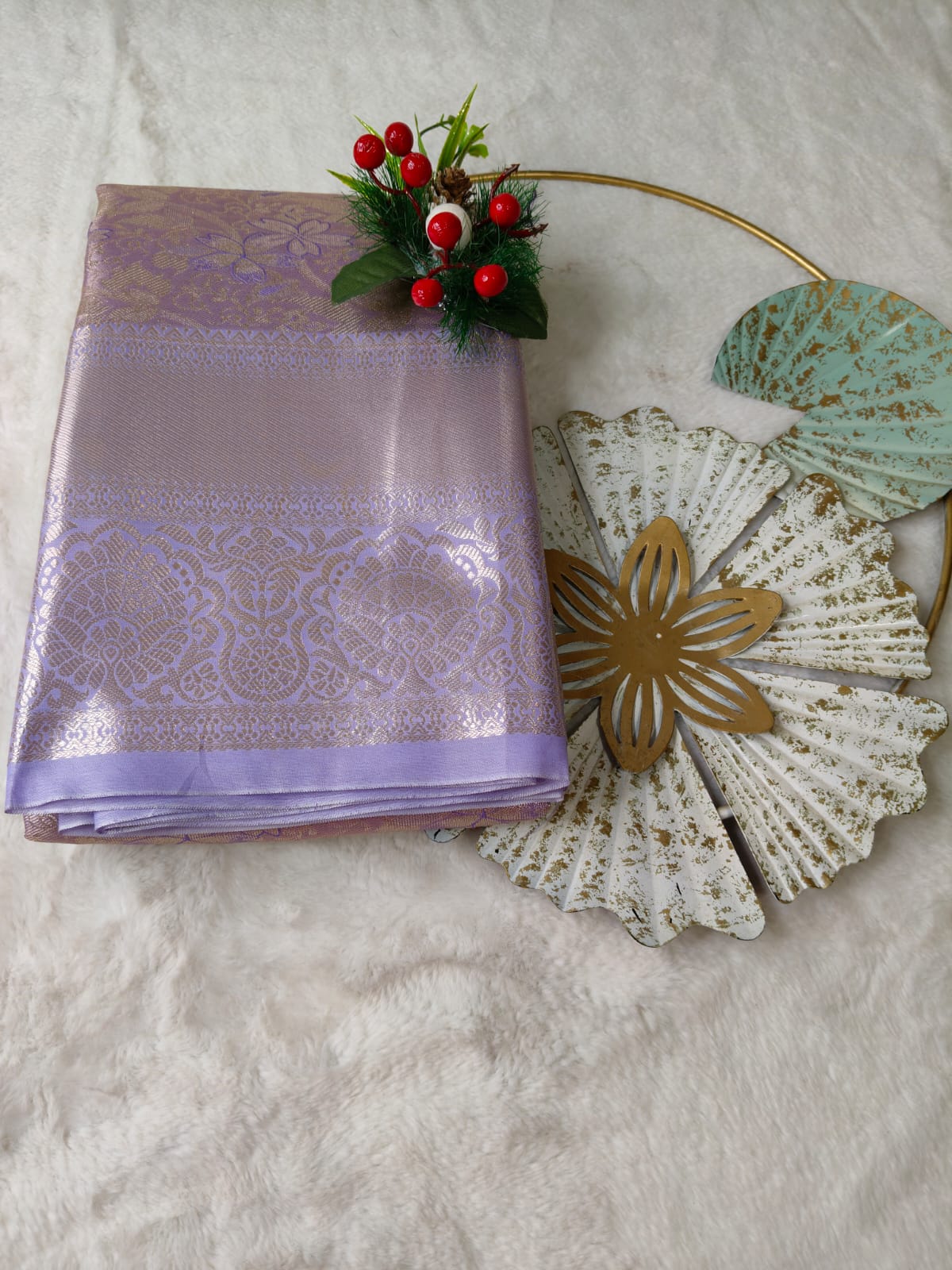Elegant Bridal Tissue Saree with Rich Zari Weave-BT-02