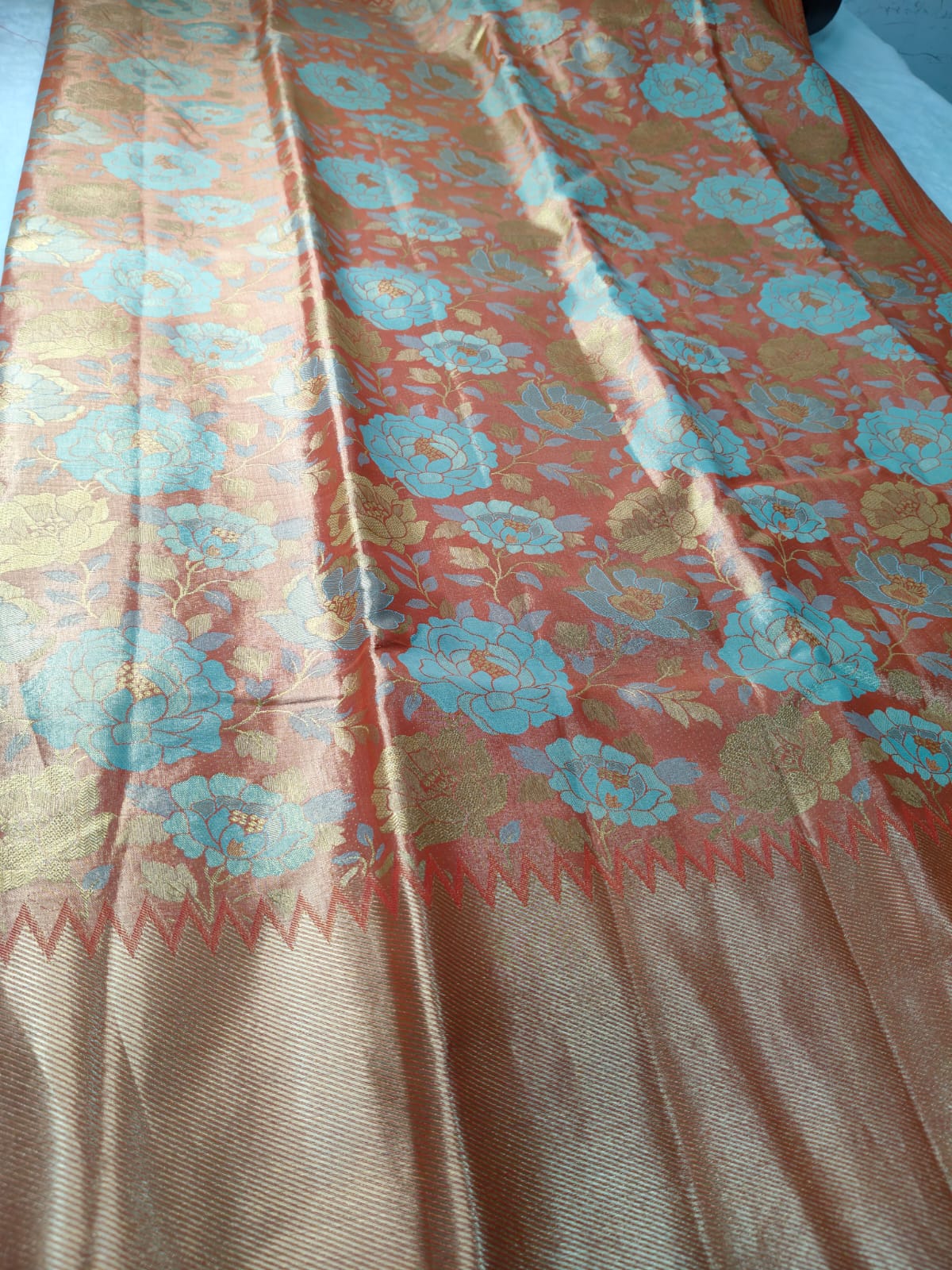 Pure Tissue Silk Floral Zari Saree-PTSS-01