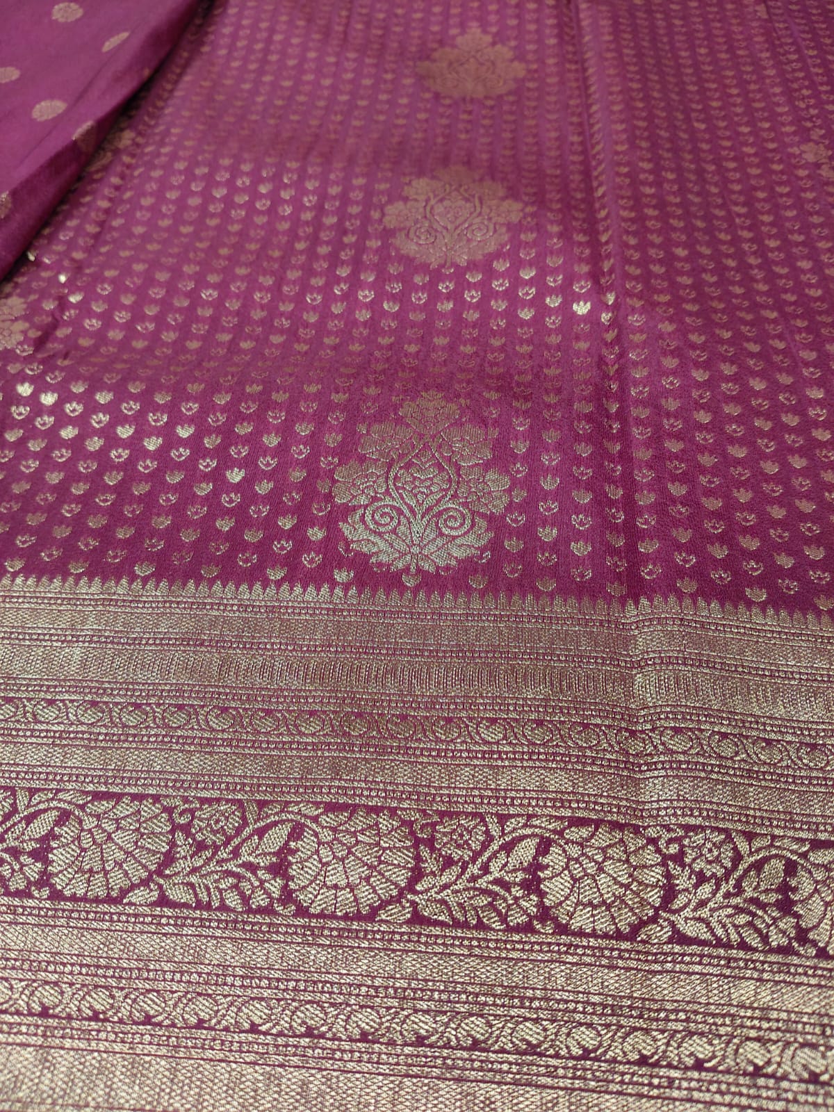 Royal Wine Zari Woven Traditional Premium semi silk Saree-SS-85