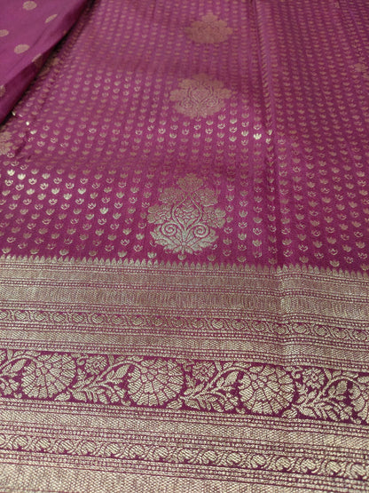 Royal Wine Zari Woven Traditional Premium semi silk Saree-SS-85
