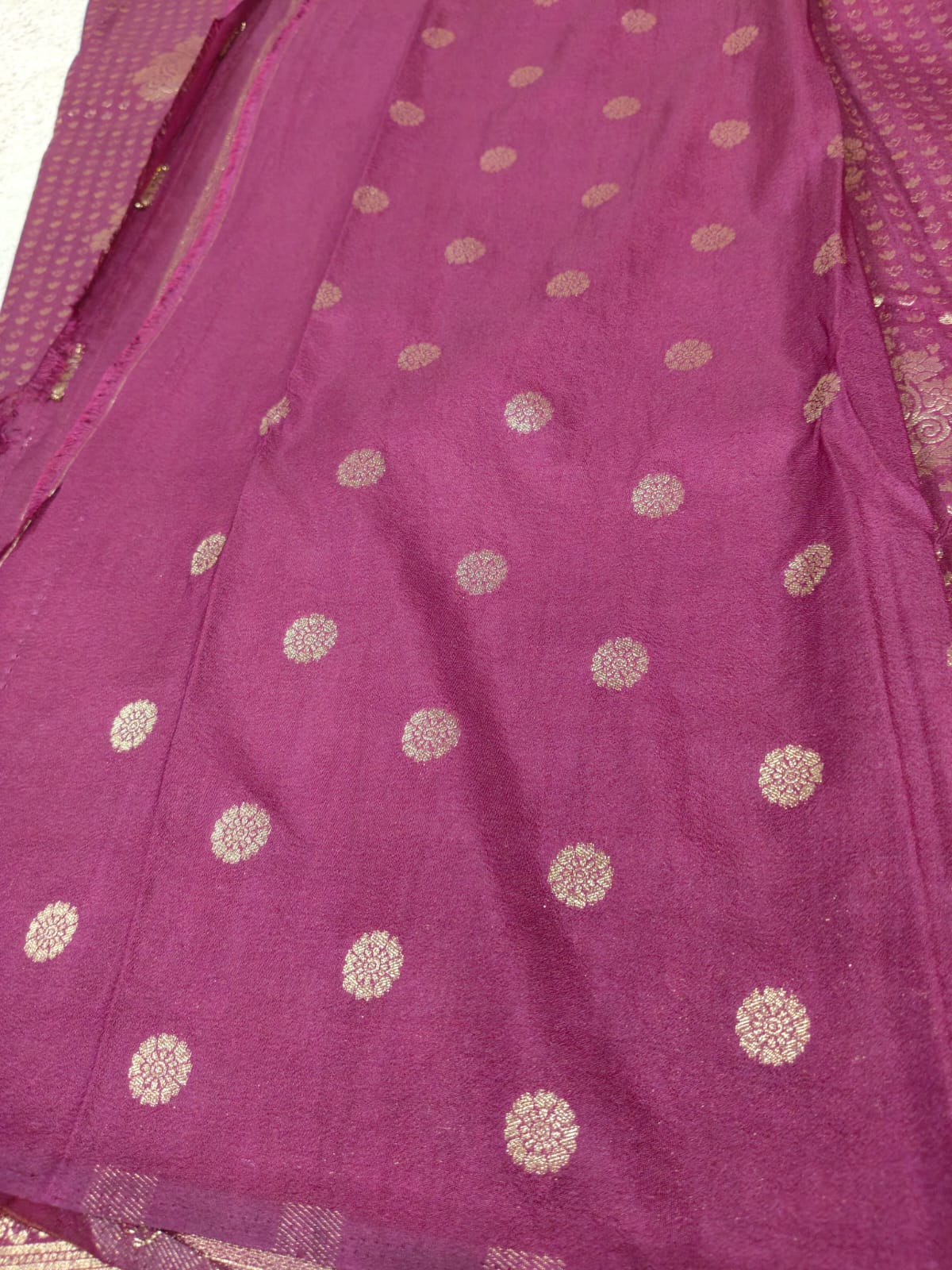 Royal Wine Zari Woven Traditional Premium semi silk Saree-SS-85