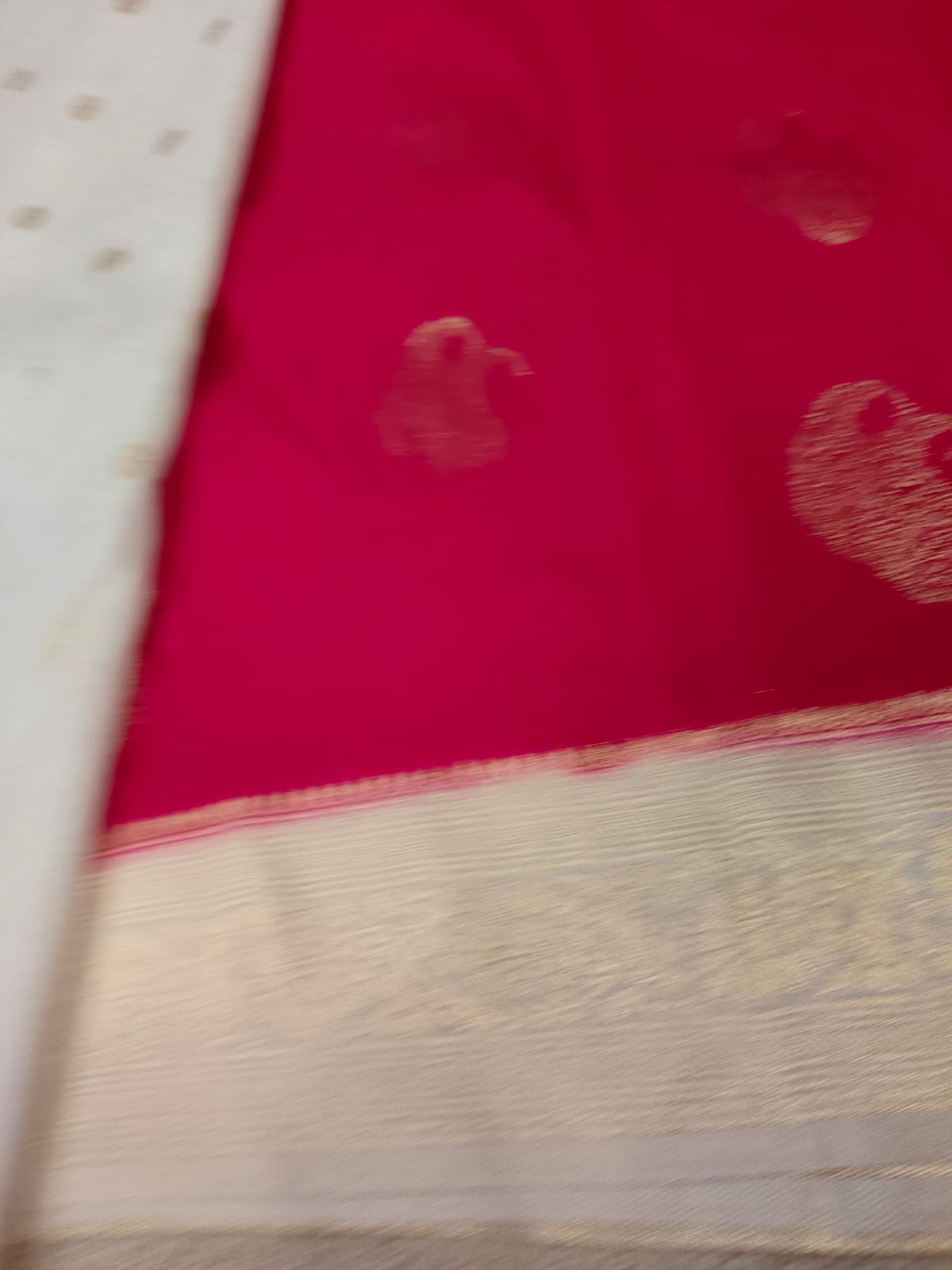 Elegant Rani Pink Premium Zari Saree-SS-86