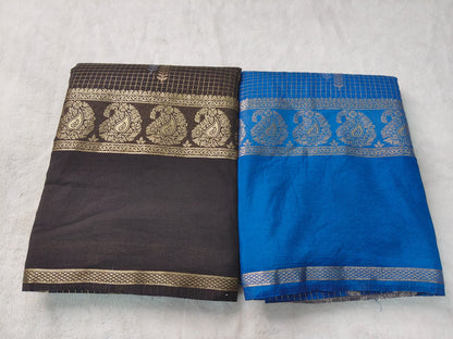 Semi Crepe Silk Saree with Rich Zari Border - SS-99
