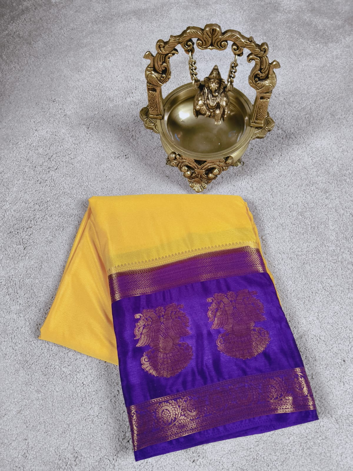 Gandaberunda Border Saree(Code SS-14)