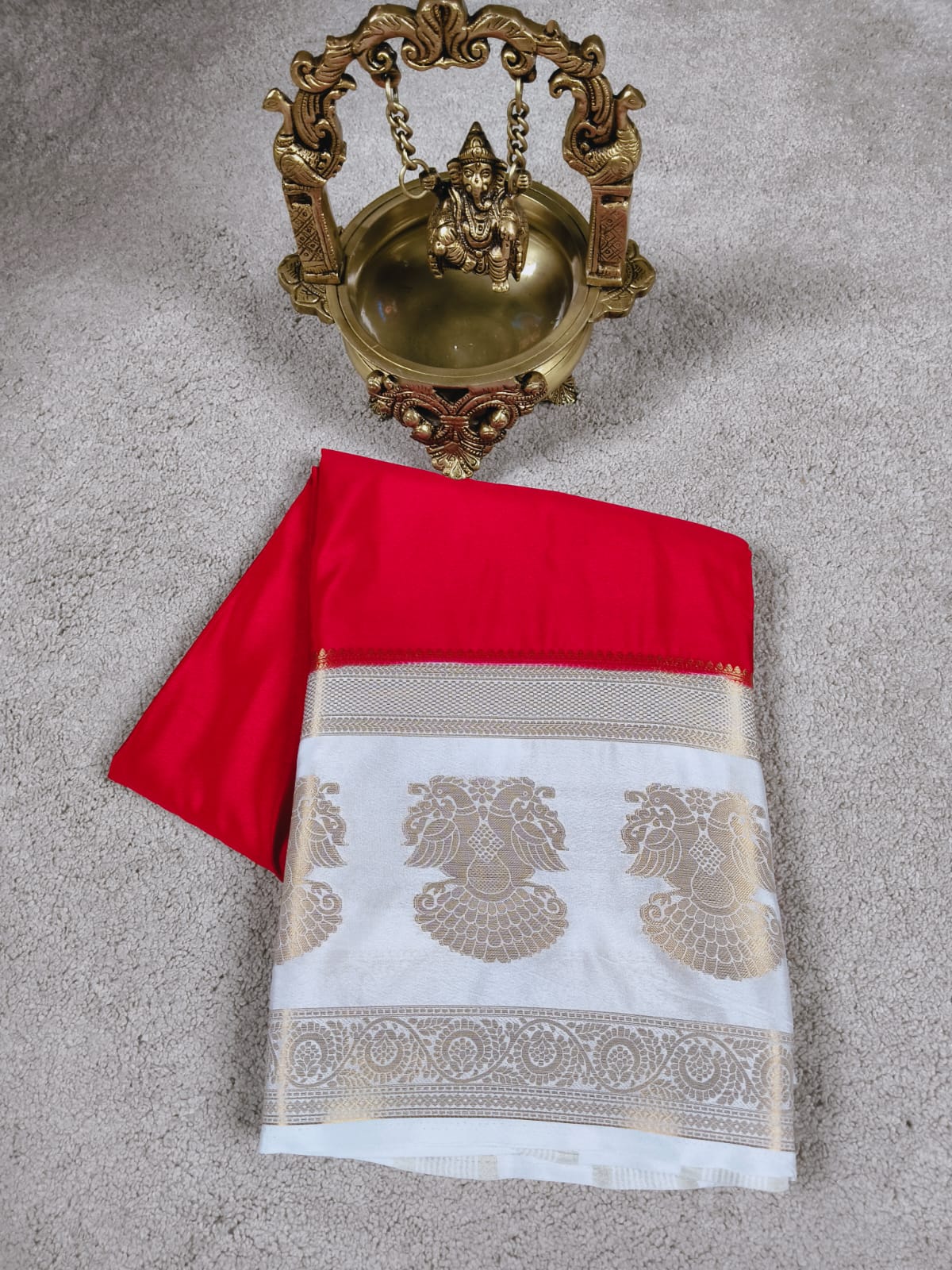 Gandaberunda Border Saree(Code SS-14)