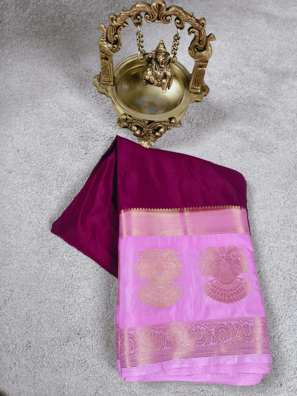 Gandaberunda Border Saree(Code SS-14)