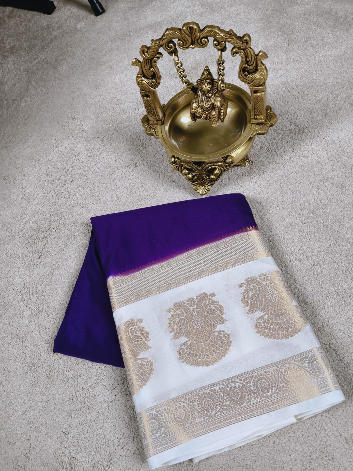 Gandaberunda Border Saree(Code SS-14)