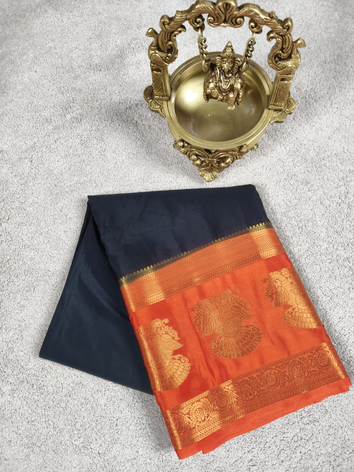 Gandaberunda Border Saree(Code SS-14)