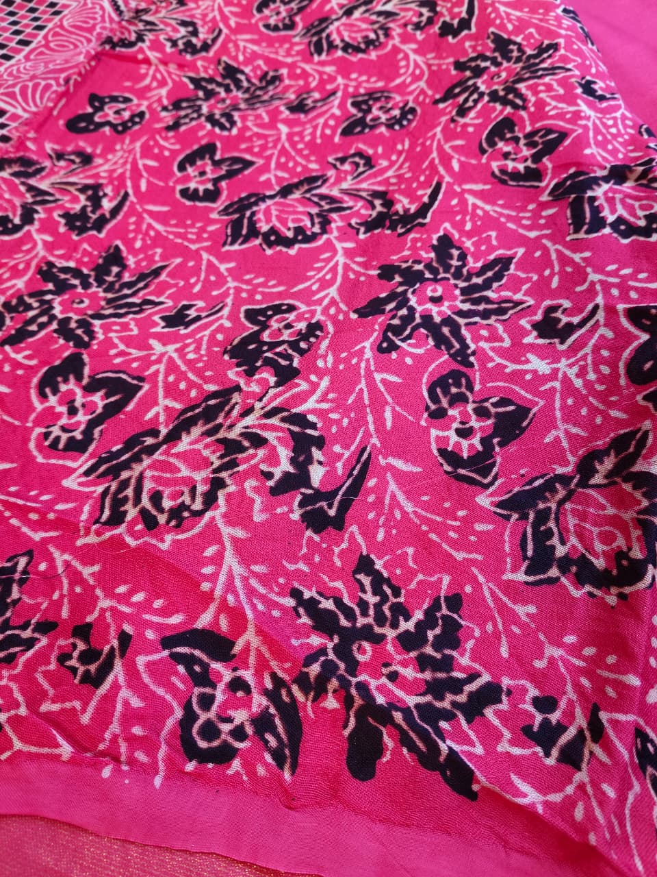 Premium Modal Silk Saree With Ajrakh Style Motifs (MDL-01)