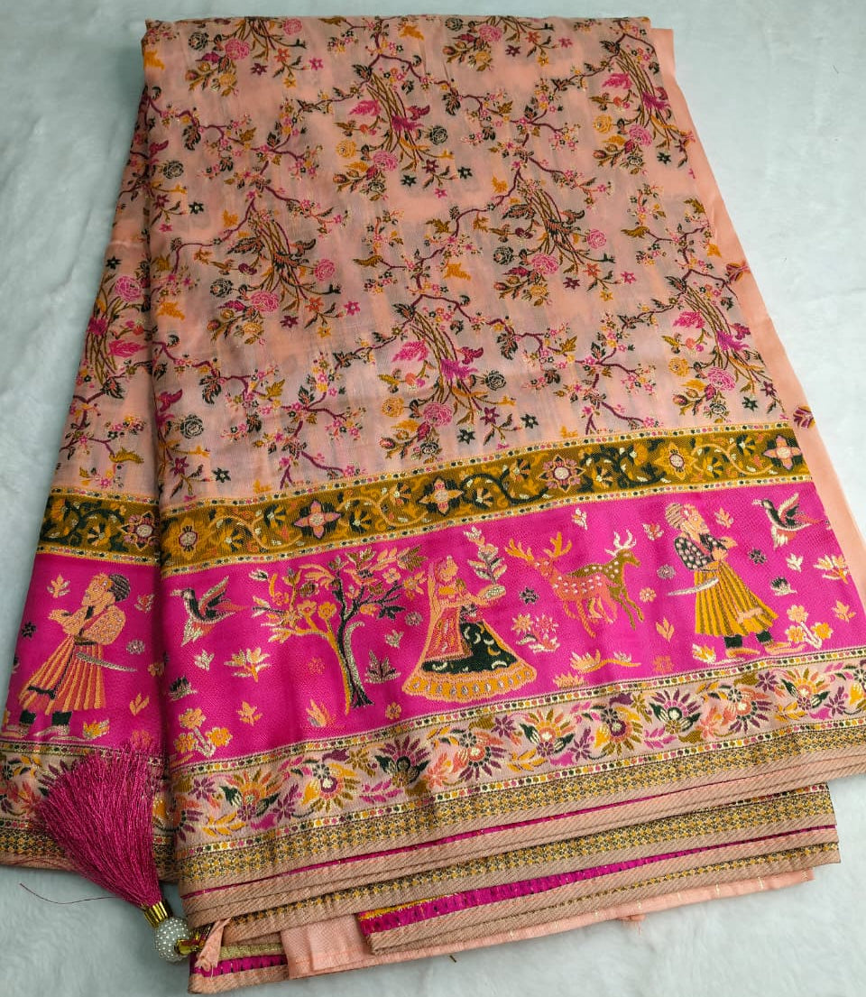 Premium Pashmina Weave Saree(Code PS-01)