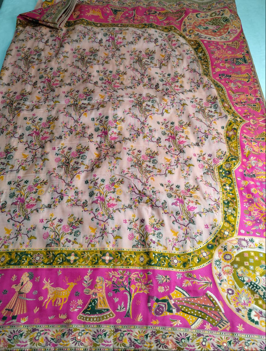 Premium Pashmina Weave Saree(Code PS-01)