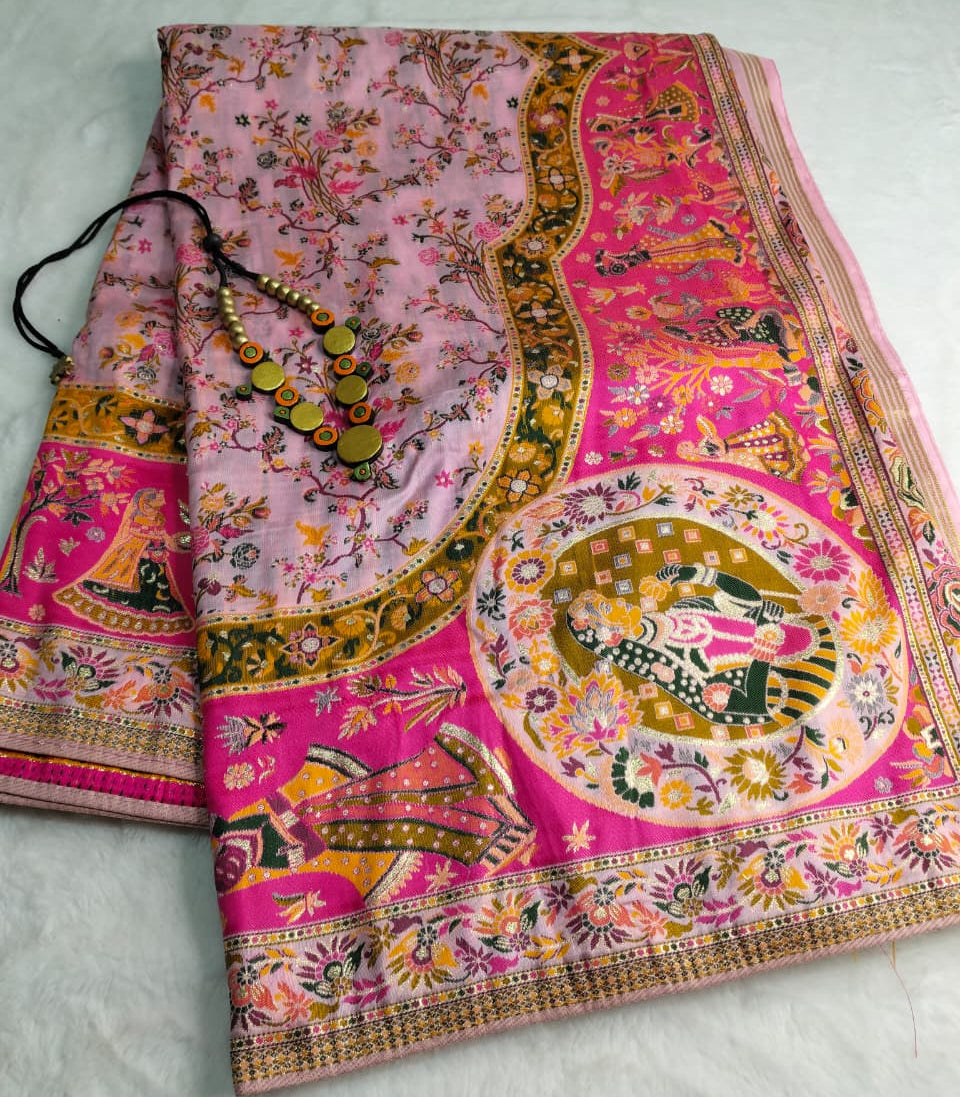 Premium Pashmina Weave Saree(Code PS-01)