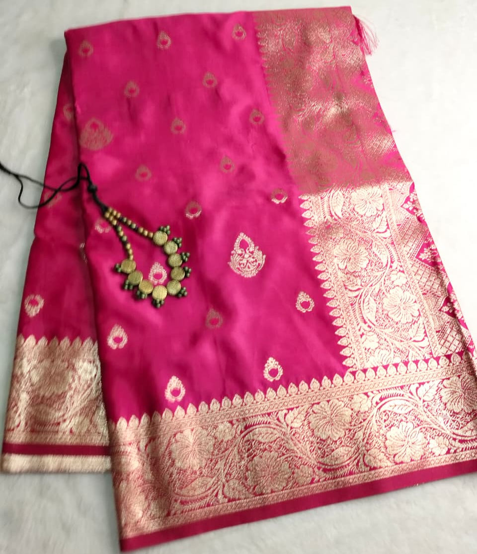 Banarasi Mushroo Silk Saree(Code PS-02)