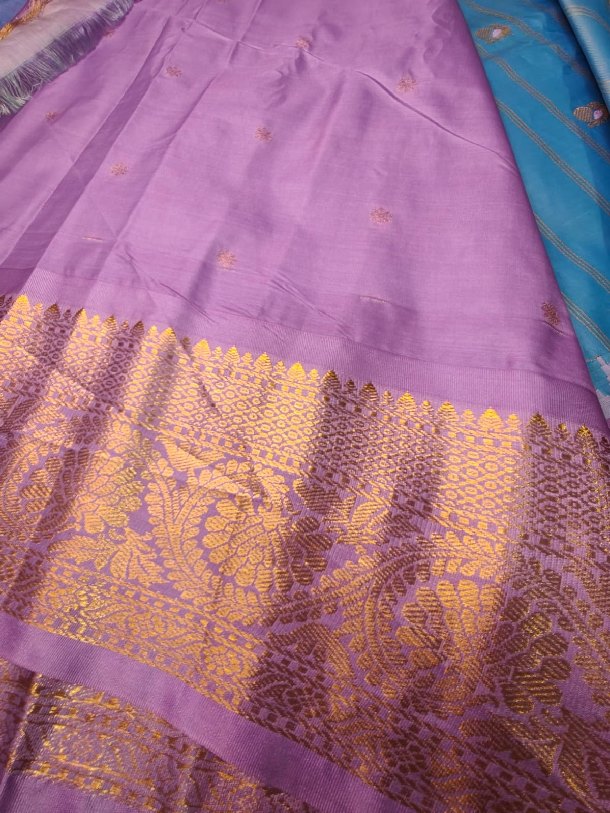 Semi Gadwal Saree with Rich Zari Border | Traditional Silk Saree - RSG-01